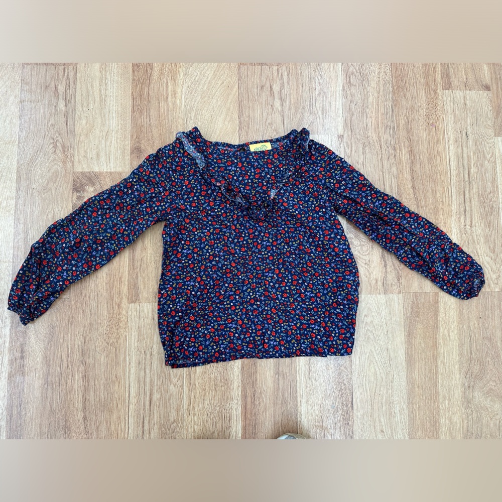 Children’s Floral Blouse, three quarter length sleeves